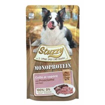 Stuzzy Monoprotein Bocconcini Con Prosciutto Cibo Umido Cani Adulti Bustina 150g-2