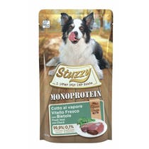 Stuzzy Monoprotein Vitello Fresco Con Bietole Cibo Umido Cani Adulti Bustina 150g-2