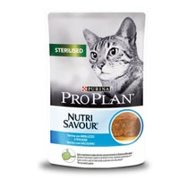 Purina Pro Plan Nutri Savour Sterilised Gatto Pezzetti Merluzzo In Mousse Bustina 85g-0