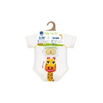 J Bimbi Set Nascita Baby Twin Set Giraffa Succhietto Smile + Body 0-36 Mesi-1