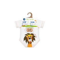 J Bimbi Set Nascita Baby Twin Set Leone Succhietto Smile + Body 0-36 Mesi-1