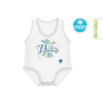 J Bimbi Body Neonato 0-36 Mesi In Fresco Cotone Biologico Fantasia Yeah!-1