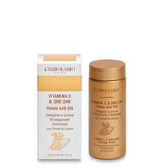 L'Erbolario Detergente Viso in Polvere Vitamina C & Oro 24K 35g-1