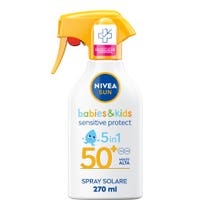 Nivea Sun Spray Solare Kids Sensitive Protect Fp50+ 270ml Crema Solare Per Bambini E Neonati-9