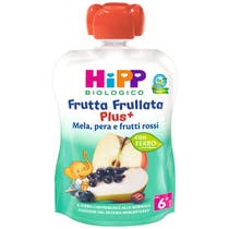 Hipp Bio Frutta Frullata Plus Mela Pera Futti Rossi + Ferro 90g-1