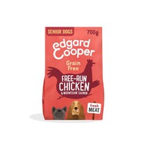 Edgard & Cooper Senior Pollo Allevato A Terra E Salmone Norvegese Senza Cereali Crocchette per Cani 700g-1