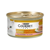 Purina Gourmet Gold Cuore Morbido Con Salmone Per Gatti Lattina 85g-0