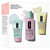 Clinique Mini Kits Skincare 3 Step All About Clean 30ml + Clarifying Lotion 3 60ml + Drammatically Gel 30ml-1