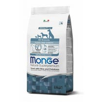 Monge Natural Superpremium All Breeds Trota con Riso e Patate Cibo Secco Cani Cuccioli Sacco 12 Kg