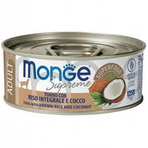 Monge Supreme Tonno Riso Integrale e Cocco Cibo Umido Gatti Adulti 80g-1