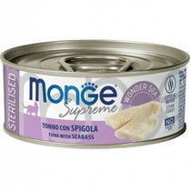 Monge Supreme Tonno SpigolaCibo Umido Gatti Adulti Sterilizzati 80g-2