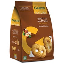 Giusto senza glutine biscotti avena con nocciole 250 g-1