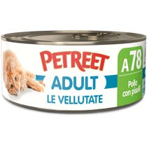 Petreet Vellutate Pollo Con Piselli Cibo Umido Gatto Adulto Barattolo 70g-1