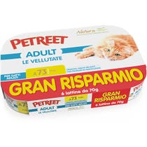 Petreet Vellutate Pollo Cibo Umido Gatto Adulto 6x70g-2