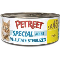 Petreet Vellutate Pollo Cibo Umido Gatto Sterilizzato Barattolo 70g-1
