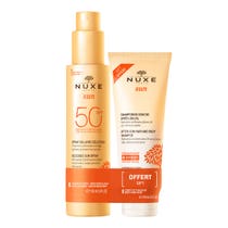 Nuxe Sun Duo Latte Solare Spray SPF50 + Shampoo Doposole 150ml-2