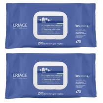 Uriage Bebe Salviette Detergenti All'Acqua 70+70 Pezzi-1