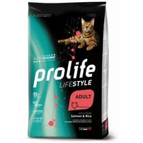 Prolife Cat Life Style Cibo Secco Per Gatti Adulti Salmone E Riso Sacco 1,5-1