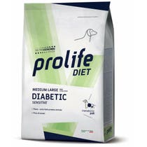 Prolife Dog Diet Diabetic Sensitive Cibo Secco Per Cani Taglia Media/Grande Sacco 2kg-1