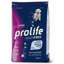 Prolife Grain Free Sensitive Sole Fish & Potato Cibo Secco Per Cani Cuccioli Taglia Media/Grande Sacco 2,5 kg-4