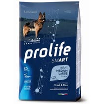 Prolife Dog Smart Trout & Rice Cibo Secco Per Cani Adulti Taglia Media/Grande Sacco 12 Kg-2