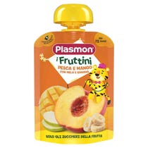 Plasmon I Fruttini Pesca/Mango Con Mela E Banana 130g 12 Mesi+-1
