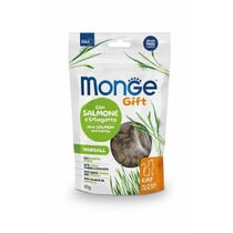 Monge Cat Gift Filled & Crunchy Hairball Salmone E Erbagatta 60g-1