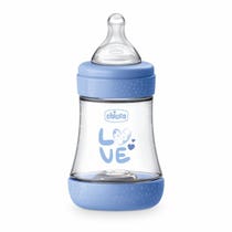 Chicco Biberon Neonato Perfect 5 Biberon Azzurro Flusso Lento 150 ml 0Mesi+-0