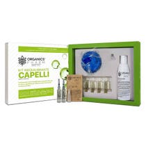 Organics Pharm Kit Riequilibrante Capelli Lozione 6 Fiale + Shampoo 150ml + Spazzola