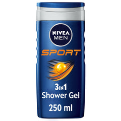 Nivea Men Doccia Shampoo Sport Docciaschiuma Uomo Rivitalizzante Per Viso Corpo E Capelli 250ml-1