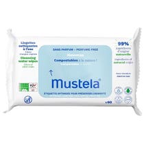 Salviette All'Acqua In Cotone 60 Pezzi