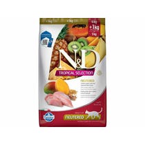 Farmina N&D Cat Tropical Selection Neutered Chicken Per Gatti Sterilizzati 4kg + 1kg Omaggio-1