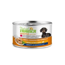 Natural Trainer No Gluten Coniglio Umido per Cane 150g