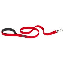 Ferplast Daytona G Guinzaglio In Nylon Impugnatura Imbottita E Porta Sacchetti Igienici Rosso Per Cani G25/120-1