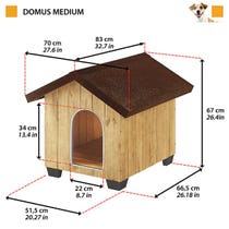 Ferplast Domus Cuccia In Legno Di Pino Nordico Medium-8