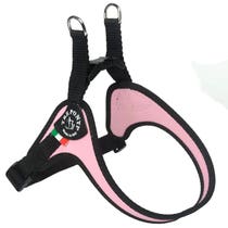 Tre Ponti Pettorina Easy Fit Con Sottopancia Regolabile Bordo Cannetè Rosa Per Cani 7/9kg Taglia 3,5