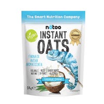 Natoo Istant Oats Farina D'Avena Aromatizzata Gusto Coconut Creme 1kg