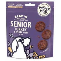 Lily's Kitchen Senior Turkey and White Fish Bites Snacks Dog 70g-1