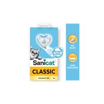 Sanicat Classic Lettiera Minerale Assorbente Senza Profumo Per Gatti 16L-1