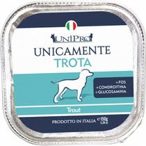 Unipro Unicamente Trota Cibo Umido Cani Adulti Vaschetta 150g