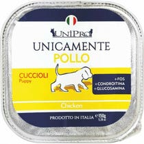 Unipro Unicamente Pollo Cibo Umido Cani Cuccioli Vaschetta 150g
