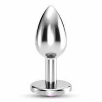 Crushious Plug Anale Gioiello Bijou Rosa Medio con Custodia di Velluto-8