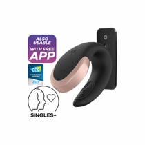 Satisfyer Double Love Connect App Vibratore Nero-1