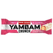 Newtritions Body Attack YamBam Bars Crunch Gusto Cioccolato Bianco Lampone & Vaniglia 55g