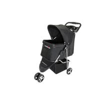 Camon Passeggino Pet Stroller Nero per Cani, Gatti e Piccoli Animali