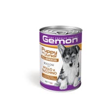 Gemon Bocconi Pollo E Tacchino Cibo Umido Cani Cuccioli Barattolo 415 g-1