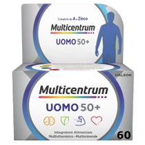 Multicentrum Uomo 50+ Integratore Alimentare Multivitaminico Vitamina D3 C B Zinco Magnesio 60 Cpr-0