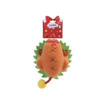 Camon Gioco Tacchino Natalizio in Peluche Con Corda Per Cani-1