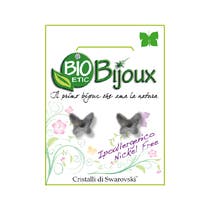 Bioetic Bijoux Orecchini Bat 8mm Black Diamond - 1