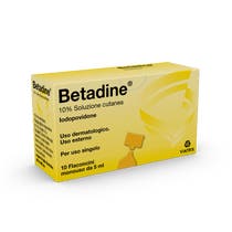 Betadine Soluzione Cutanea 10 Flaconcini Monouso 5ml-2